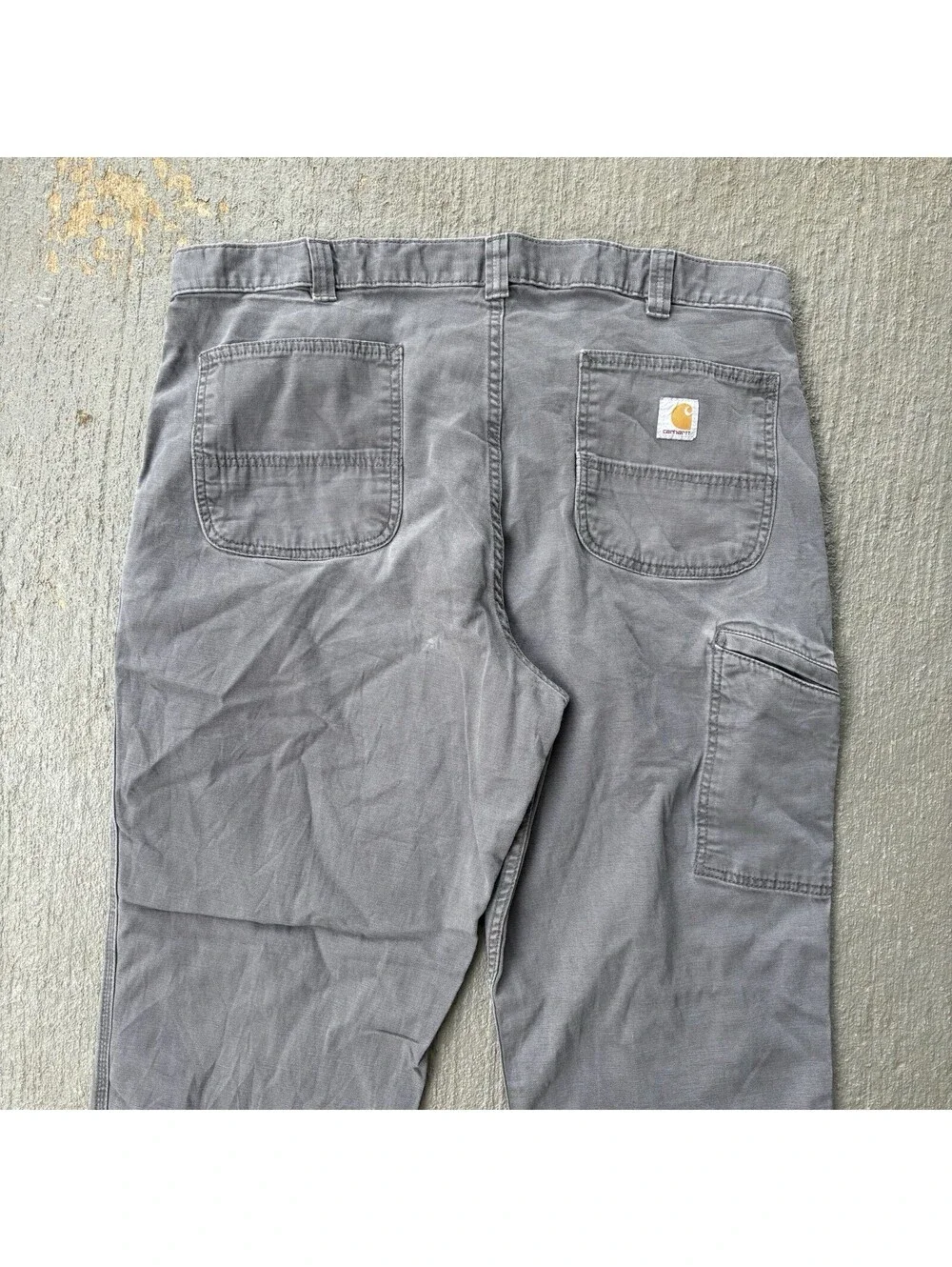 Carhartt Relaxed Fit Straight Rigby Dungaree Gray Workwear Pants 40x32